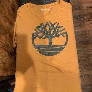 Timberland Brown Mens T-Shirt with Logo XXL